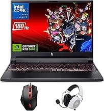 Acer Nitro V16 Gaming Laptop, 16" WUXGA IPS 180Hz (100% sRGB), Intel 10-Core 7 240H, 32GB DDR5 1TB Gen4 SSD, GeForce RTX 5060 DLSS4, Backlit Keyboard, RJ 45, SD Card Slot, Win 11 Pro with Accessory