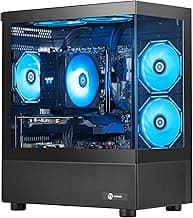 Gaming PC Desktop, AMD Ryzen 7 9700X 8 core 3.8GHz(up to 5.5GHz), GeForce RTX 5060 8GB, 16GB DDR5 RAM 6000MHz, 1TB NVME SSD, 650W PSU, Windows 11 Home 64-bit, WiFi, Black