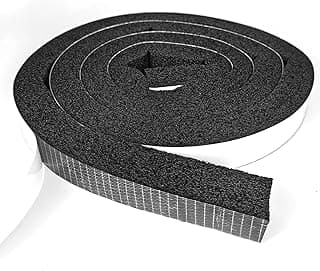 Weather Stripping Door Seal Strip, 1 in x 1 in, AC Insulation Tape, Strong Adhesive, High Reslilience, Weatherproof, Reduce Noise, Gap Filler, Foam Insulation Tape for Doors and Windows