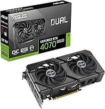 ASUS Dual GeForce RTX™ 4070 Super EVO OC Edition 12GB GDDR6X (PCIe 4.0, 12GB GDDR6X, DLSS 3, HDMI 2.1a, DisplayPort 1.4a, 2.5-Slot Design, Axial-tech Fan Design, 0dB Technology, and More) (Renewed)