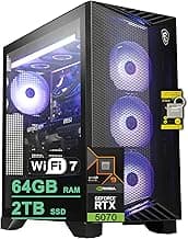 Aegis ZS2 Gaming Desktop AMD 12-core Zen 5 Ryzen 9 9900X (>i9-14900HX) 64GB DDR5 2TB SSD GeForce RTX 5070 DLSS 4 360mm Liquid Cooler 750W 80+ Gold PSU Support HDD Win11 ICP Hub
