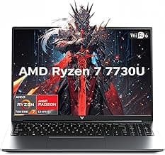 2026 New Gaming Laptop, 15.6inch Laptop Computer with AMD Ryzen 7 7730U(8C/16T, Up to 4.5GHz), 16GB RAM 512GB NVMe SSD Windows 11 Laptop, Radeon RX Vega 8 Graphics,WiFi 6, Backlit KB