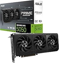 ASUS The SFF-Ready Prime GeForce RTX™ 5050 8GB GDDR6 OC Edition Graphics Card (PCIe® 5.0, 8GB GDDR6, HDMI®/DP 2.1, 2.5-Slot, Axial-tech Fans, Dual BIOS)