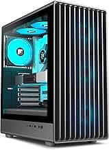 K6 PC Case - Pre-Installed 6 PWM ARGB Fan (3 x 120mm, 3 x 140mm), ATX Mid-Tower Gaming PC Case, with Type-C, FOIFKIN, Black