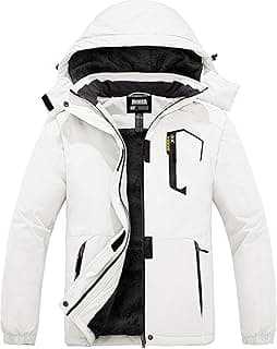Skieer Women's Waterproof Ski Jacket Warm Winter Coat Fleece Snowboarding Coat