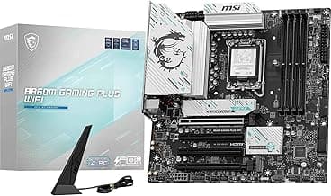MSI B860M Gaming Plus WiFi Motherboard, mATX - Supports Intel Core Ultra Processors (Series 2), LGA 1851 - DDR5 Memory Boost 8800+ MT/s (OC), PCIe 5.0 x16, M.2 Gen5, Intel Killer 5G LAN, Wi-Fi 7