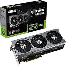 ASUS TUF Gaming GeForce RTX 4070 Ti SUPER 16GB GDDR6X Gaming Graphics Card (NVIDIA GeForce RTX4070Ti DLSS 3, PCIe 4.0, 2X HDMI 2.1a, 3X DisplayPort 1.4a, TUF-RTX4070TIS-16G-GAMING, Black) (Renewed)