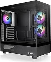 Thermaltake View 270 Plus TG ARGB Black Mid Tower E-ATX Case; 3x120mm ARGB Fans Included; Support Up to 360mm Radiator; Front & Side Dual Tempered Glass Panel; CA-1Y7-00M1WN-01; 3 Year Warranty