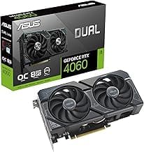 ASUS Dual GeForce RTX™ 4060 OC Edition 8GB GDDR6 (PCIe 4.0, 8GB GDDR6, DLSS 3, HDMI 2.1a, DisplayPort 1.4a, 2.5-Slot Design, Axial-tech Fan Design, 0dB Technology, and More) (Renewed)
