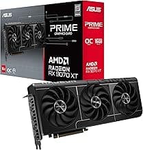 ASUS Prime Radeon™ RX 9070 XT OC Edition Graphics Card, AMD (PCIe 5.0, HDMI/DP 2.1, 2.5-Slot Design, Axial-tech Fans, Ball Bearings, Dual BIOS, GPU Guard)