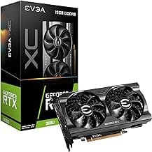 EVGA GeForce RTX 3060 XC Gaming, 12G-P5-3657-KR, 12GB GDDR6, Dual-Fan, Metal Backplate (Renewed)