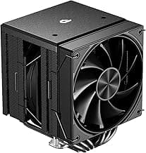 CPU Cooler Air, Dual Tower CPU Cooler with 120mm PWM Fan,6 Heat Pipes CPU Air Cooler for AM5/AM4/AM3, Cooler for PC Compatible with Intel LGA 1851/1700/1150/2011/2066/1151/1155/1156(Black)