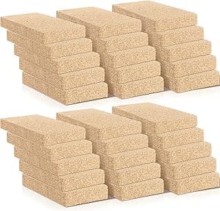 Ripeng 30 Pcs Insulating Fire Brick 3200F Rated Wood Stove Fire Bricks for Fireplaces Blacksmith Forges Heat Oven Kilns Insulation Block for Metal Clay Firing, Jewelry Soldering (9 x 4.5 x 0.75 Inch)