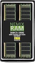 NEMIX RAM 32GB (2X16GB) DDR4 3200MHZ PC4-25600 2Rx8 1.2V CL22 288-PIN ECC RDIMM Registered Server Memory KIT