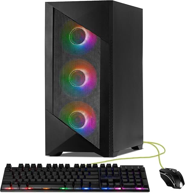 YEYIAN Gaming PC. Core i7 14700F 5.4 GHZ, RTX 5060 8GB GDDR7, 1TB NVMe, 32GB DDR5, 650W 80+ Gold, Windows 11 Home. Model YPI-ED47F0C-5601U