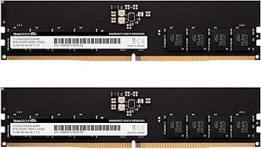 TEAMGROUP Elite DDR5 16GB Kit (2x8GB) 5600Mhz PC5-44800 CL46 Non-ECC Unbuffered UDIMM 288 Pin PC Computer Desktop Memory Module Ram Supports Intel & AMD TED516G5600C46DC01