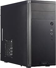 Fractal Design Core 1100 - Mini Tower Computer Case - mATX - High Airflow and Cooling - 1x 120mm Silent Fan Included - Brushed Aluminium - Black
