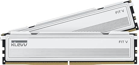 KLEVV FIT V DDR5 32GB (2x16GB) 6000MHz CL30 SK Hynix A-Die 1.35V Gaming Desktop Ram Memory XMP 3.0 / AMD Expo Ready (KD5AGU880-60A300F)