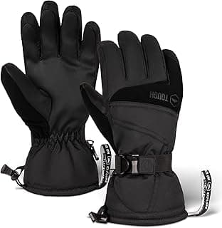 Waterproof Gloves Women - Ski Gloves Men - Warm for Winter Cold Weather Snow & Snowboarding - Men's Women's
