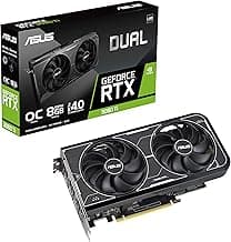 ASUS Dual NVIDIA GeForce RTX 3060 Ti OC Edition Graphics Card (PCIe 4.0, 8GB GDDR6X Memory, HDMI 2.1, DisplayPort 1.4a, 2-Slot Design, Axial-tech Fan Design, 0dB Technology, and More) (Renewed)