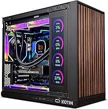 KOTIN Prebuilt Gaming PC Desktop Computer, Ryzen 7 9700X, GeForce RTX 5060 8GB, 32GB DDR5 6000MHz, 1TB PCIe 4.0 SSD, 11.3" Display, 360mm Liquid Cooler, WiFi 7, Windows 11 Home, ARGB Gaming Tower G60B