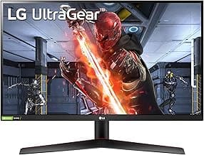 LG 27GN800-B Ultragear 27 inch QHD (2560x1440) IPS 144Hz 1ms Gaming Monitor AMD FreeSync Premium G-Sync Compatible HDR10 HDMI DisplayPort Black