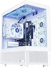 NINGMEI Soul Gaming PC Desktop,AMD Ryzen 5 5600GT 6 core 3.6GHz(up to 4.6GHz),AMD Radeon Vega 7 Graphics,16GB DDR4 RAM 3200MHz,1TB NVME SSD,550W PSU, Windows 11 Home 64-bit,White
