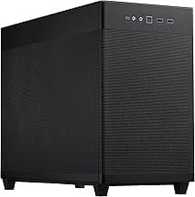 ASUS Prime AP201 Micro ATX PC Case, 33-Liter Compact Design, Pre-Installed Fans, Mesh Panel, Tool-Free Side Panels, 360mm Radiator Support, GPU Support up to 338mm, ATX PSU Compatible
