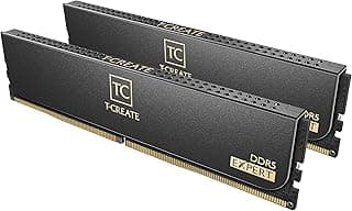TEAMGROUP T-Create Expert CL30 Overclocking 10L DDR5 32GB Kit (2 x 16GB) 6000MHz (PC5-48000) Intel XMP 3.0 & AMD Expo Compatible Desktop Memory Module Ram Black - CTCED532G6000HC30DC01