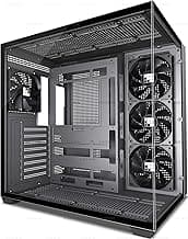 F300 (2025) PC Case - Pre-Installed 4 No RGB Fan, ATX Mid-Tower Gaming PC Case, 270° Panoramic Glass with Type-C, FOIFKIN (Black)