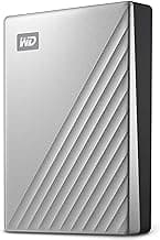 WD 5TB My Passport Ultra for Mac Silver, Portable External Hard Drive, backup software with defense against ransomware, and password protection, USB-C and USB 3.1 - WDBPMV0050BSL-WESN