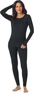 Womens Lightweight Breathable Everyday Active Base Layer Set - Long Sleeve Top & Leggings - Lounge Sets for Women