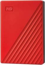 WD 4TB My Passport, Portable External Hard Drive, Red, backup software with defense against ransomware, and password protection, USB 3.1/USB 3.0 compatible - WDBPKJ0040BRD-WESN