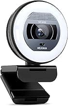 NexiGo N930E Pro, 4K Webcam with Ring Light, PDAF Autofocus, 1080P@60FPS, Dual Noise-Canceling Mics, Built-in Privacy Shutter, Web Cam for Streaming, Meeting, Gaming
