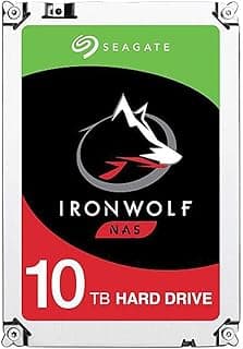 IronWolf 10Tb NAS Internal Hard Drive HDD 3.5 Inch SATA 6GB/S 256MB Cache for Raid Network Attached Storage (ST10000VN0004)