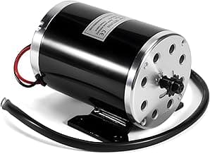 48V 1000W Electric Motor 11-Teeth Fit for Scooter E-Bike Go-Kart Electric Mini Bikes - Replace MY1020 ZY1020G Reversible with 11 Teeth Sprocket #25 Chain 6.35 Pitch Reversible Brushed DC Motor