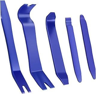 XBRN Trim Removal Tool - 5Pcs Trim Removal Tool Set,Car Pry Tool Kit, Car Panel Door Audio Trim Tool Kit for Vehicle Dash Radio Audio Installer