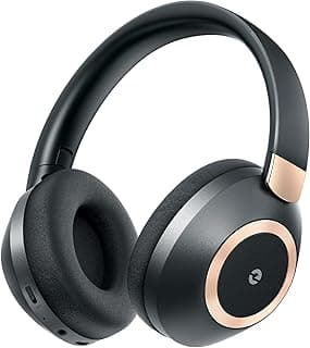 Active Noise Cancelling Headphones, 100H Playtime Headphones Bluetooth Wireless, Bluetooth Headphone Over Ear with Built-in Mic, Wireless Headphone for Travel, Home, Office, Call, Music, Meeting