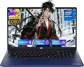 NIMO 17.3" FHD IPS Student-Laptop-Computer - 16GB RAM 256GB SSD, Pentium 4 Cores N100(Beat i3-1115G4, Up to 3.4GHz) 65W Type-C 2 Years Warranty Fingerprint Backlit Keyboard Wi-Fi 6 BT5.2