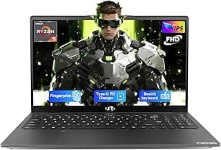 NIMO 15.6'' IPS FHD Laptop, 32GB RAM 1TB SSD AMD Ryzen 5(Beat i5-1135G7, 4 Cores Up to 3.7GHz) Student Computer with 65W Type-C, 2 Years Warranty, Fingerprint, Backlit Keyboard, BT5.2, for Home