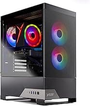 Skytech Gaming Nebula 2 Gaming PC, AMD Ryzen 5 5500 3.6GHz, NVIDIA RTX 5060, 1TB NVMe SSD, 16GB DDR4 RAM 3200, 650W Gold PSU, Wi-Fi, Win 11, Gaming Desktop