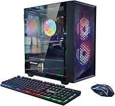 STGAubron Gaming Desktop Computer PC, Intel Core i5 up to 3.7G, GeForce RTX 2060 6G, 16GB RAM, 512GB SSD, WiFi, Bluetooth 5.0, RGB Fan x 2, Windows 11 Home